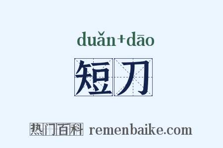 短刀是什么意思的图片